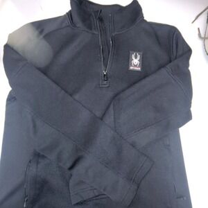 Spyder Men's Black Pullover Long Sleeve Athletic Jacket‎